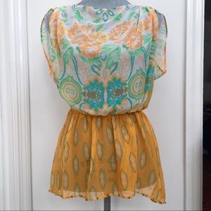 Free People boho sheer top coverup